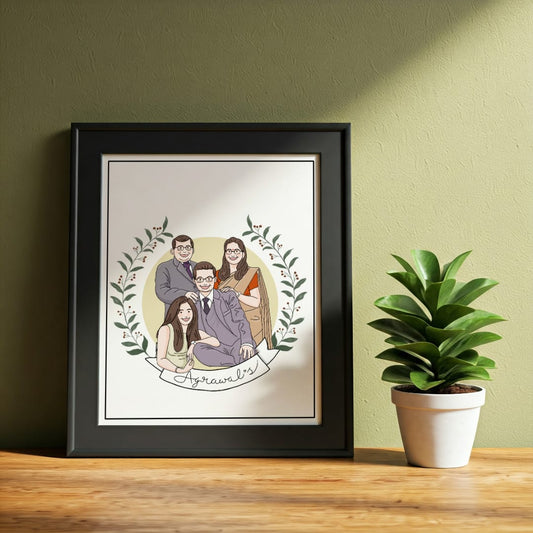 Personalized Frame of Four persons-Full Featured